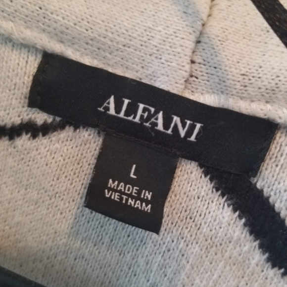 Alfani Monochrome Cotton Vest - Picture 3 of 5